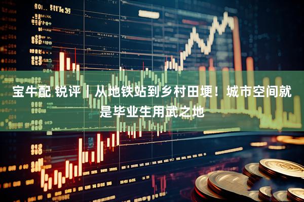 宝牛配 锐评｜从地铁站到乡村田埂！城市空间就是毕业生用武之地