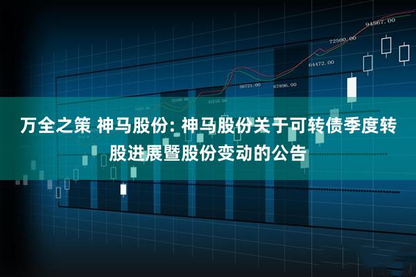 万全之策 神马股份: 神马股份关于可转债季度转股进展暨股份变动的公告