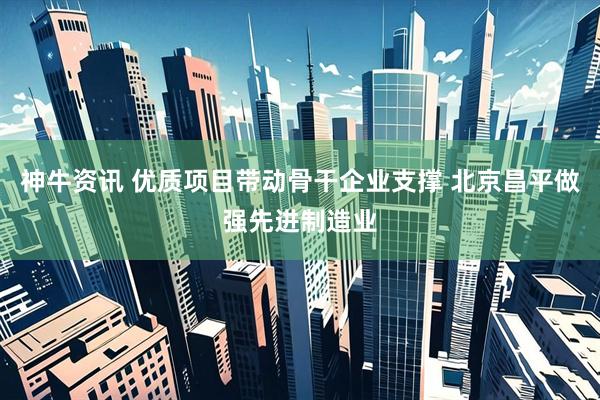 神牛资讯 优质项目带动骨干企业支撑 北京昌平做强先进制造业